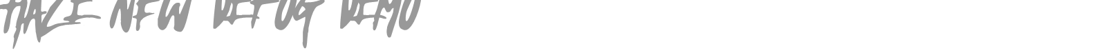 Haze New font preview